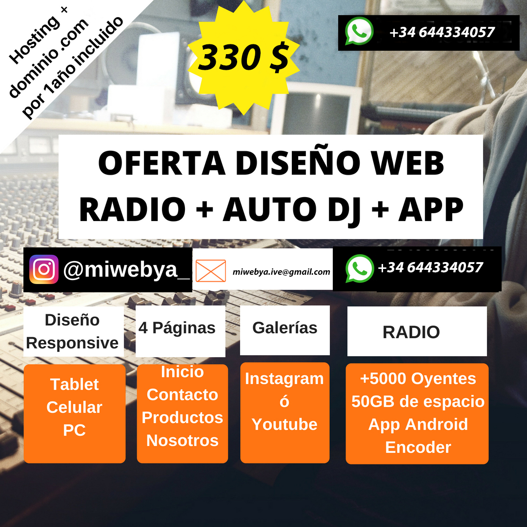 Promoción web 330$